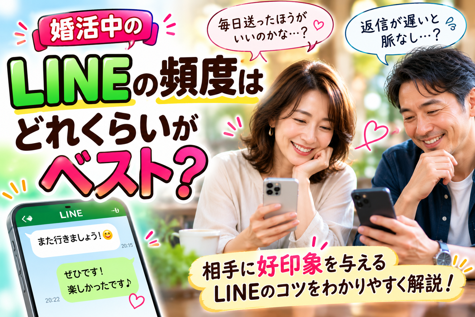 婚活中のLINEの頻度は？